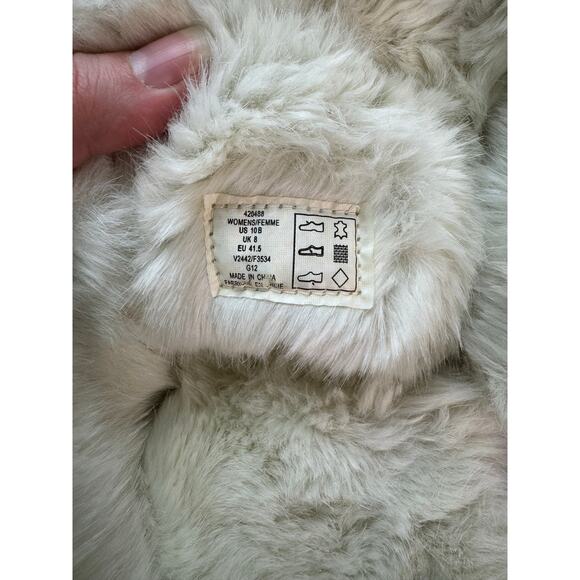 Lands End Tall Brown Boots with Faux Fur, Size 10 - Picture 9 of 10